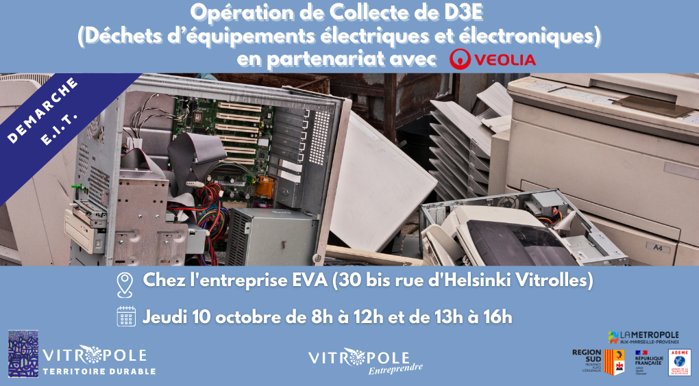 Jeudi 10 octobre : Collecte gratuite de D3E