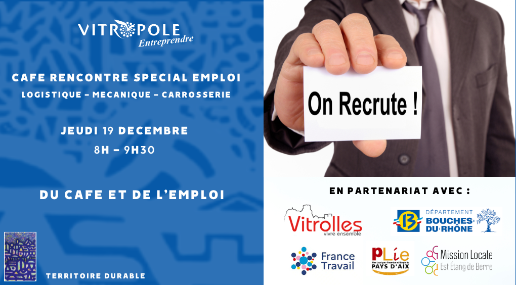 Jeudi 19 décembre : Café Rencontre Spécial Emploi